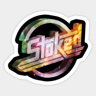 Stoked Galactic Sticker